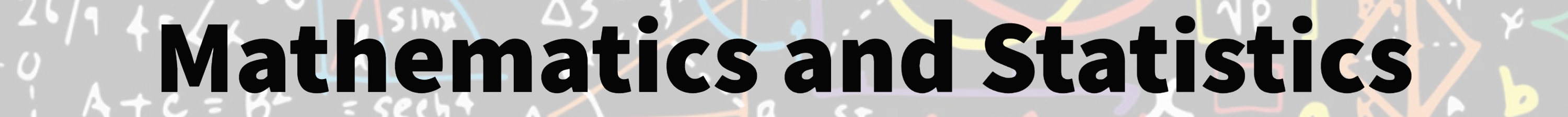 Math and stats banner